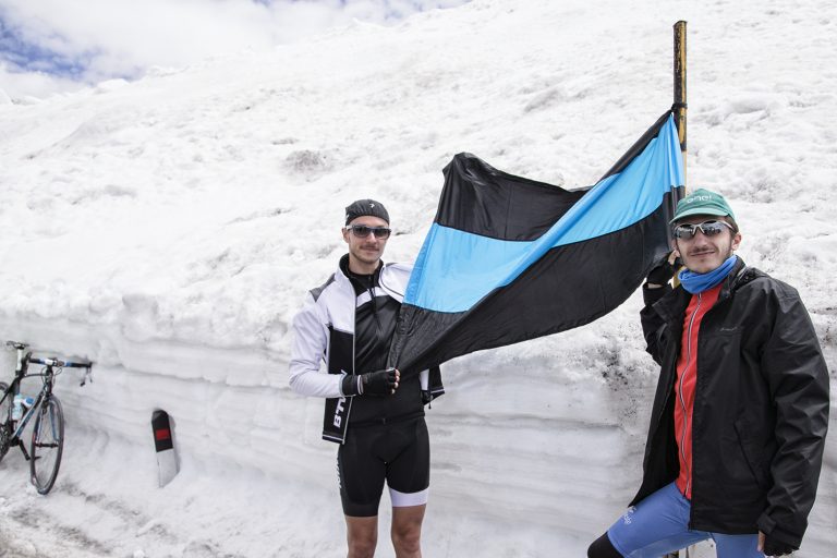 Questa è la bandiera del Team Sky